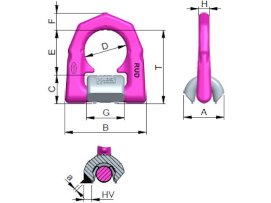 RUD 溶接式ロードリング VLBSーUー10 VLBS-U-10