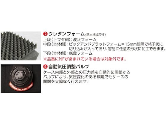 PELICAN 1460 黒 529×323×324 1460BK 4205626が69,205円【ココデカウ】