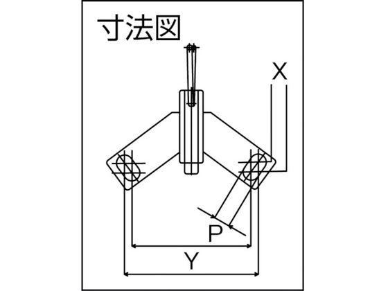 ヨドノ 超重量用高硬度ウレタン自在車用旋回ロック H-TL