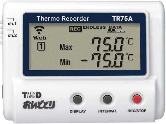 アズワン 温度記録計 おんどとり 無線LAN TR75A 4-1099-01