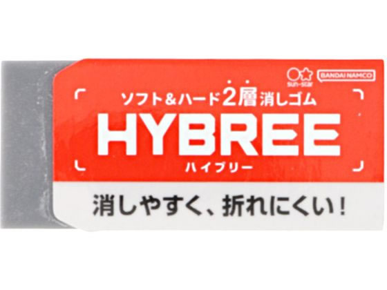 サンスター ソフト&ハード2層消しゴム HYBREE(ハイブリー) S4219554