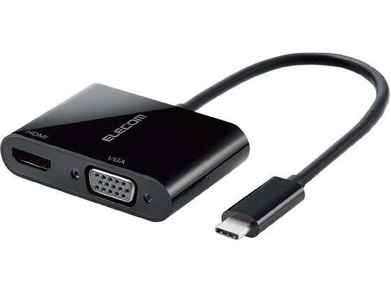 エレコム 変換アダプタ USB Type-C to HDMI VGA 2画面