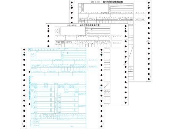 OBC 源泉徴収票 3枚複写 令和6年分 100枚 6009-A24