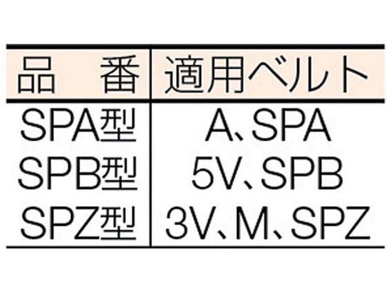 EVN ブッシングプーリー SPA 132mm 溝数2 SPA132-2 3805379が4,814円