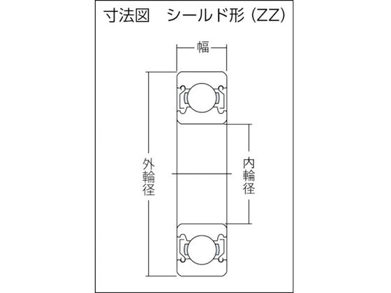 NTN B中形ボールベアリング(両側シールド)内径75mm外径115mm幅20mm 6015ZZ