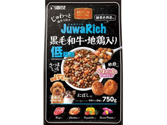 サンライズ じゅわリッチ 黒毛和牛・地鶏低脂肪 750g