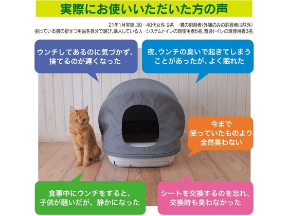 エステー エステーペット 実感消臭本体セット 猫用システムトイレが4,521円【ココデカウ】