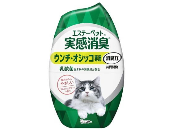 エステー 実感消臭 置き型 猫用フレッシュグリーンの香り400ml