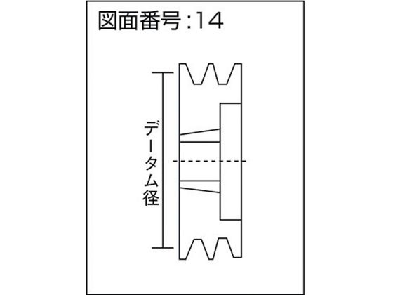 EVN ブッシングプーリー SPA 170mm 溝数3 SPA170-3