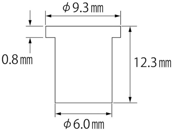 エビ ブラインドナット エビナット (平頭・アルミ製) 板厚3.5 M4×0.7