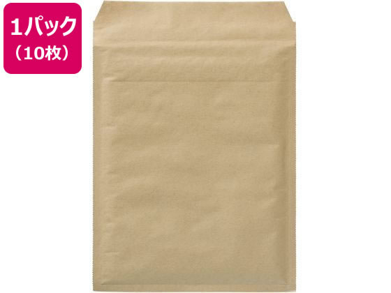 ユニオンキャップ クッション封筒 茶 280×230mm B5用 10枚 LC-2B