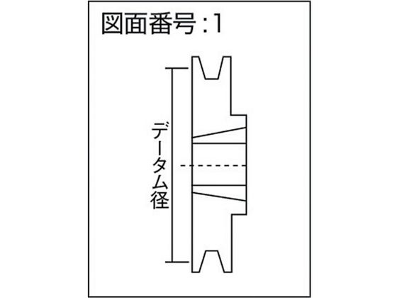 EVN ブッシングプーリー SPA 236mm 溝数1 SPA236-1 3805662が7,969円