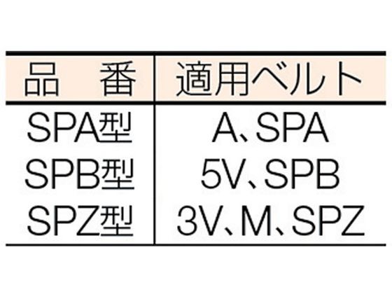 EVN ブッシングプーリー SPA 250mm 溝数2 SPA250-2 3805701が11,850円