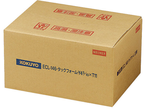 コクヨ 連続伝票用紙〈タックフォーム〉 Y4.5×T11 6片 ECL-146