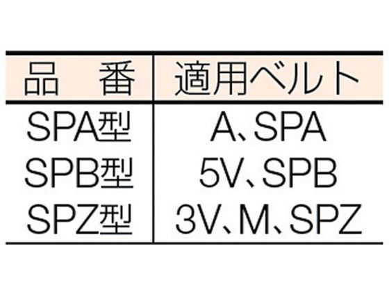 EVN ブッシングプーリー SPA 300mm 溝数1 SPA300-1