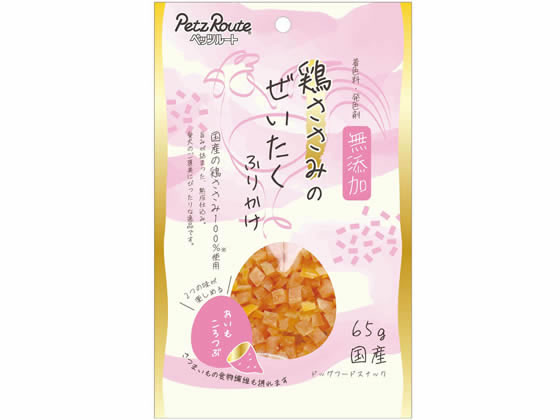 ペッツルート 鶏ささみぜいたくふりかけ おいもころつぶ65g