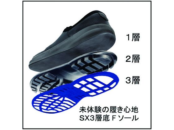 シモン 安全靴 短靴 SL11-BL黒／ブルー 27.0cm SL11BL-27.0 4007344が