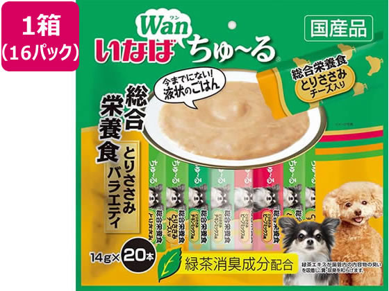 いなば Wanちゅーる 総合栄養食 とりささみバラエティ 16P