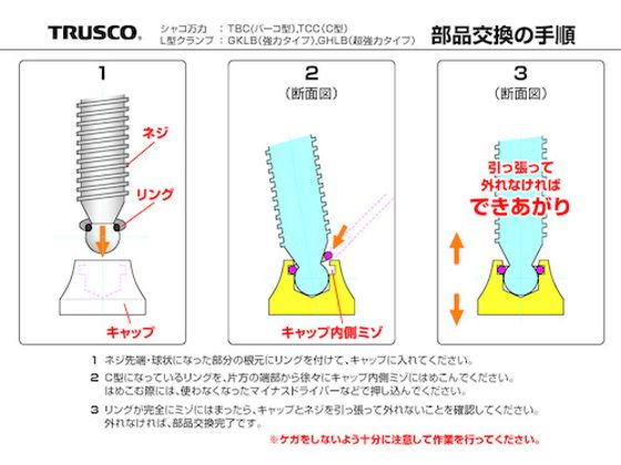 TRUSCO C型シャコ万力 125mm TCC-125N