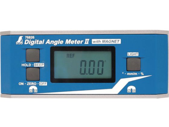 シンワ デジタルアングルメーター2防塵防水マグネット付 76826