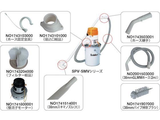 スイデンS クリーナー用 吸込口組品U-3K NO1743101000 2839954が2,350