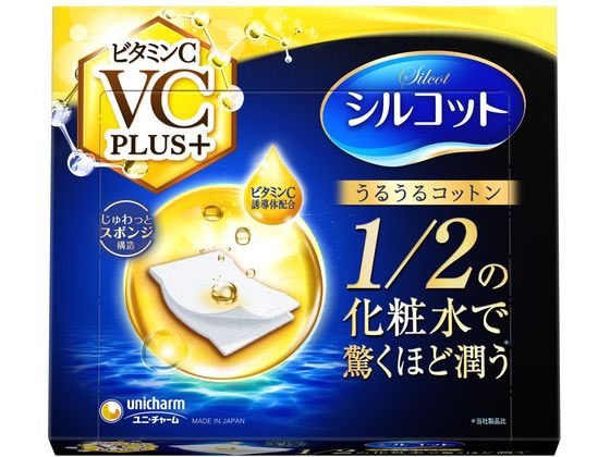 ユニ・チャーム シルコット うるうるコットン ビタミンCPLUS+ 40枚