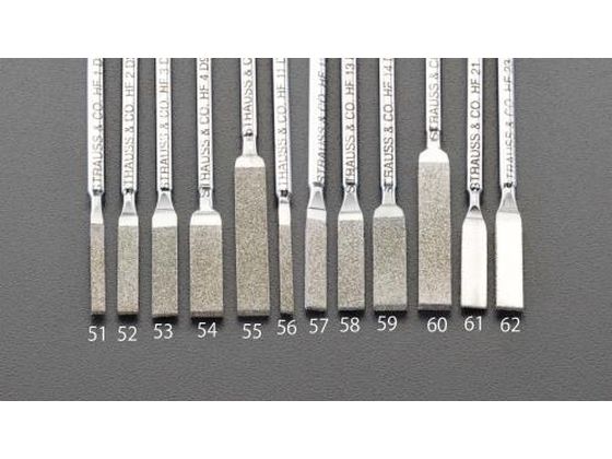 エスコ ダイヤモンドヤスリ 平・ショート 2.2×1.1mm #200 EA826VM-51