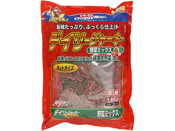 ドギーマンハヤシ デイリージャーキー野菜ミックスカットタイプ 1.6kg