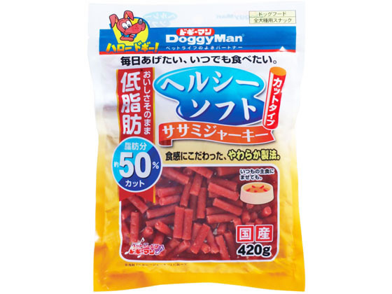 ドギーマンハヤシ ヘルシーソフトササミジャーキー カットタイプ 420g