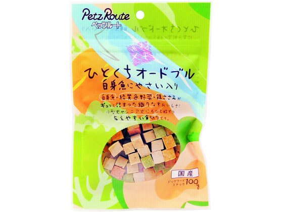 ペッツルート ひとくちオードブル 白身魚にやさい入り 100g