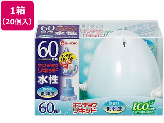 金鳥 水性キンチョウリキッド 60日無香料 20個 270885が16,221円