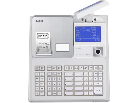カシオ 電子レジスター20部門 ホワイト SR-S4000-EX-20SWE店舗用品