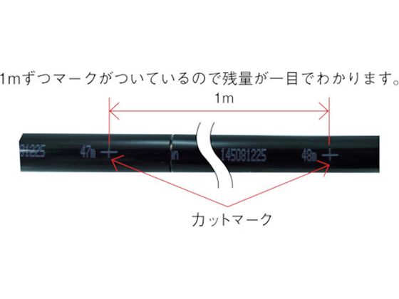 チヨダ TEタッチチューブ 6mm／100m 黒 TE-6-100 BK