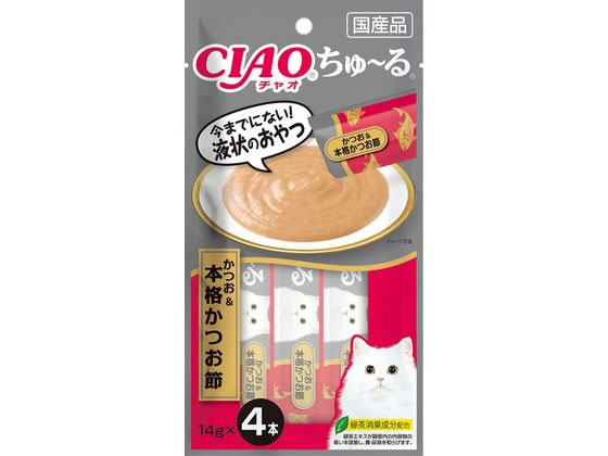 いなば CIAO ちゅーる かつお&本格かつお節 14g×4本