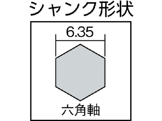 TOP 六角シャンク鉄工ロングドリル 3.5mm ETD-3.5L