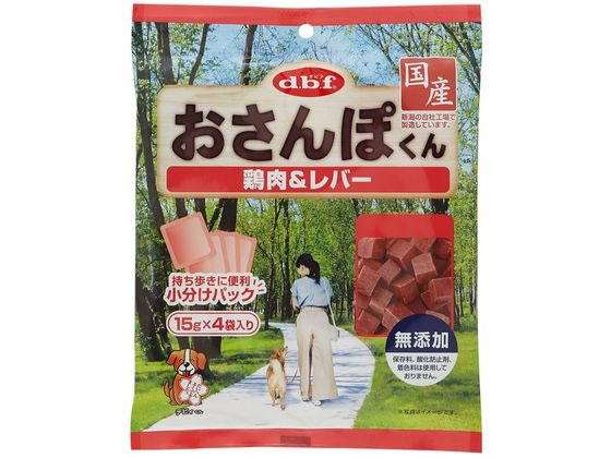 デビフペット おさんぽくん 鶏肉&レバー 15g×4袋入