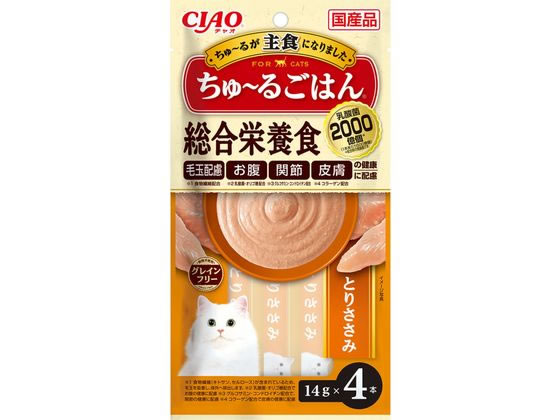 いなば CIAO ちゅーるごはん とりささみ 14g×4本