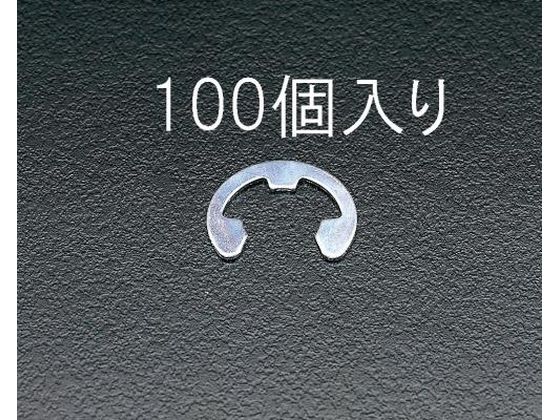 エスコ Eリング 三価クロメート 6.0mm 100個 EA949WE-6