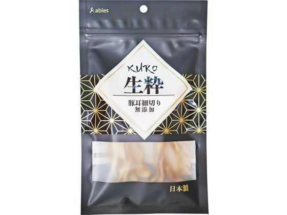 国泰ジャパン KURO 生粋 豚耳細切り 無添加 30g