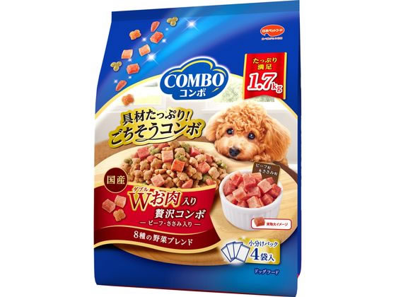 日本ペットフード コンボ ドッグ Wお肉入り 425g×4袋