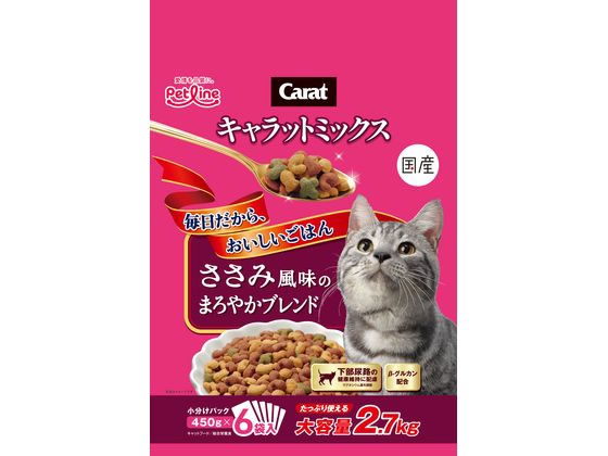 ペットライン キャラットミックス ささみ風味のまろやかブレンド 2.7kg