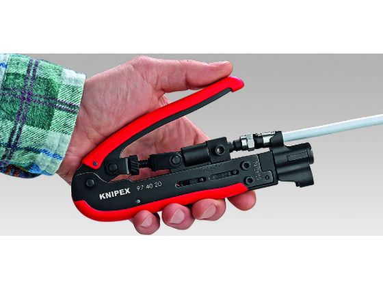 KNIPEX コンプレッションツール同軸端子用 9740-20SB