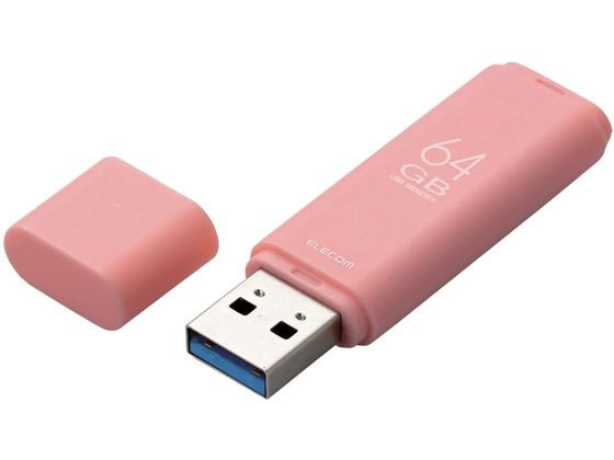 エレコム USBメモリ 64GB USB3.1対応 ピンク MF-TKU3064GPN