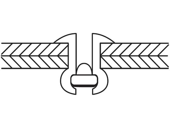 エビ ブラインドリベット(アルミニウム／ステンレス製) 5-2(1000本入) 箱入 NTA52