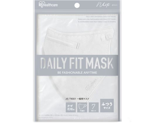 アイリス DAILYFITMASK立体 ふつう 7枚入 ホワイト