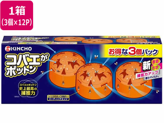 金鳥 コバエがポットン 置き型 3個入×12パック