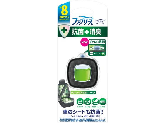 P & G ファブリーズ クルマ イージークリップ 抗菌クリーン・エメラルド・ブリーズ