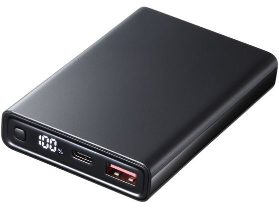 サンワサプライ モバイルバッテリー 10000mAh ブラック BTL-RDC27BK