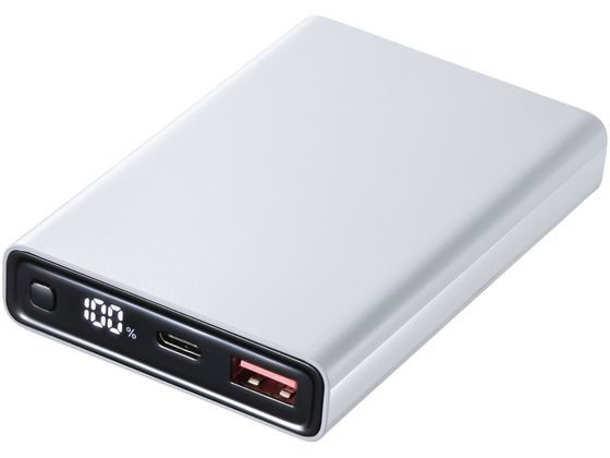 サンワサプライ モバイルバッテリー 10000mAh ホワイト BTL-RDC27W