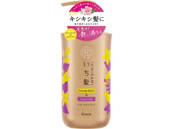 クラシエ いち髪 ダメージリペア&カラーケア シャンプー ポンプ 480mL